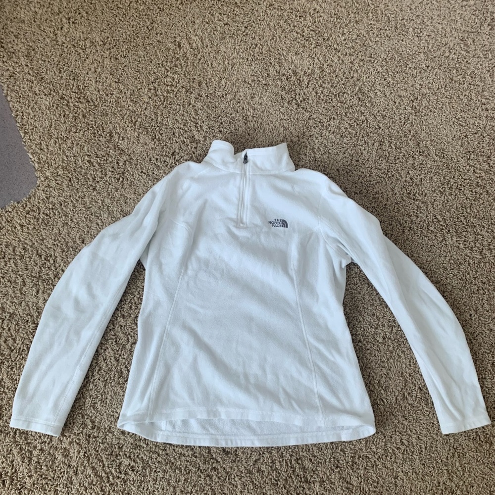 North Face white fleece